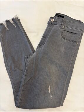 J Brand Gray Distressed Skinny Jeans